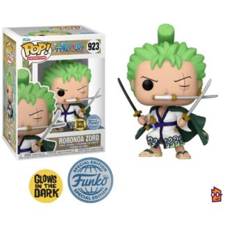 Funko Pop! Animation: One Piece - Roronoa Zoro (Glows in the Dark) (Special Edition) #923 Vinyl Figure